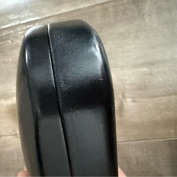 Coach Hard Eyeglass Case Black Shell‎ Felt Interior - Picture 3 of 8